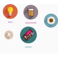 商务科技ppt矢量图标素材