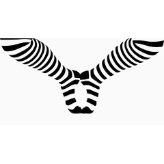 创意斑马纹袜子设计素材