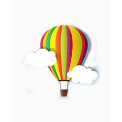 唯美精美卡通气球云朵