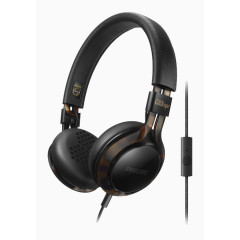 黑色头戴式耳机