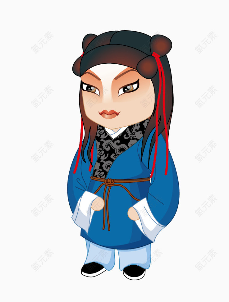 中国风戏曲人物书童