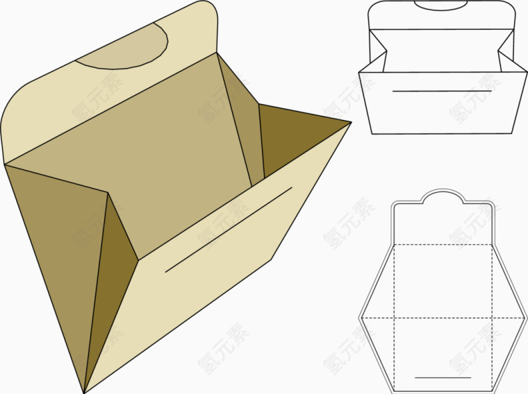 矢量图纸盒包装设计