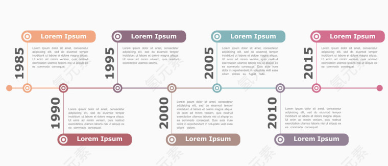 PPT信息图表设计矢量素材