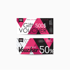 矢量VIP时尚购物卡