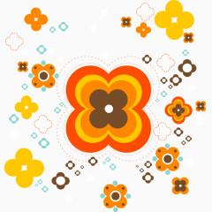 手绘清新花瓣背景图