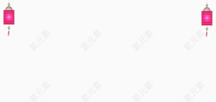 玫红柱形灯笼