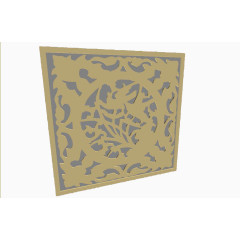 正方形欧式窗花纹素材背景