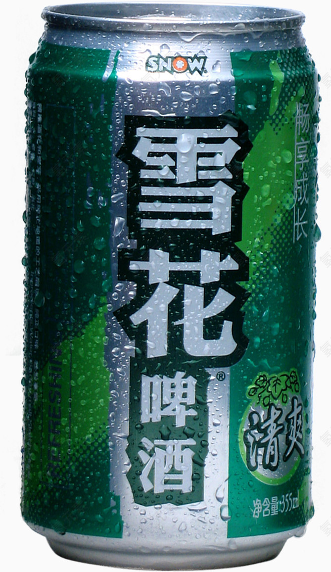 雪花罐装啤酒