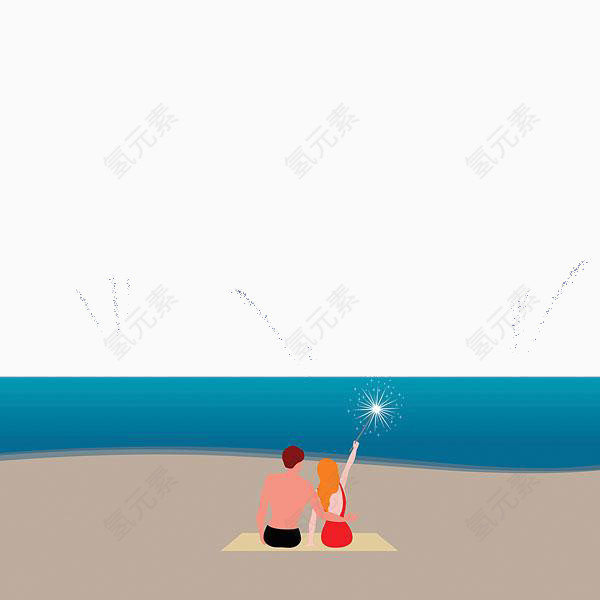 海滩上的浪漫