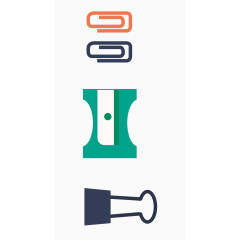 矢量曲别针转笔刀