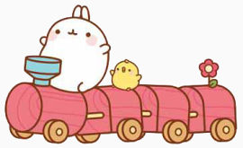 萌萌哒兔子坐火车