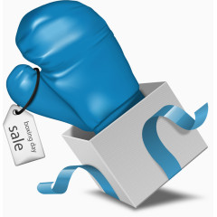 矢量手绘拳击手套