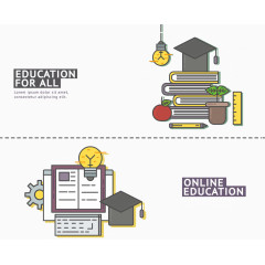 可爱PPT配图扁平化素材