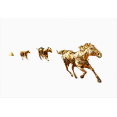 高清的奔跑的野马  装饰