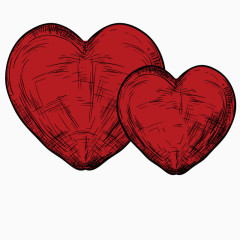 涂鸦心形图案