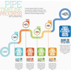矢量商务流程图