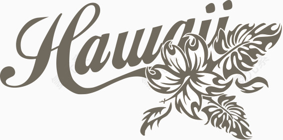 夏威夷假期印花假日复古度假