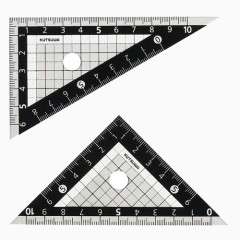 两块线条三角尺