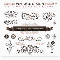 欧式传统花纹矢量设计素材 4