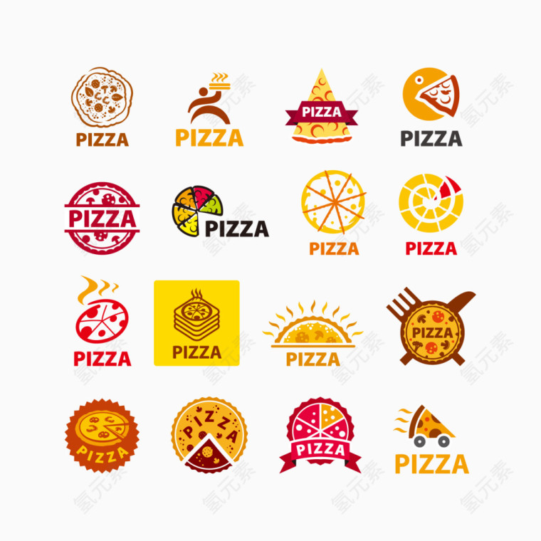 披萨图片LOGO标志矢量图