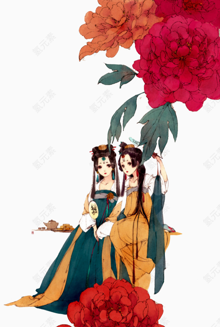 娇俏的古装女人