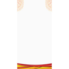 红色绚烂绽放的烟花元素