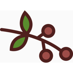 款彩绘咖啡元素