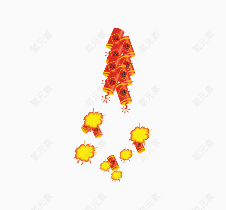 鞭炮素材