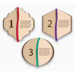 矢量创意日记本数字标签