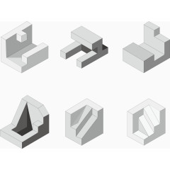 矢量图机械加工产品