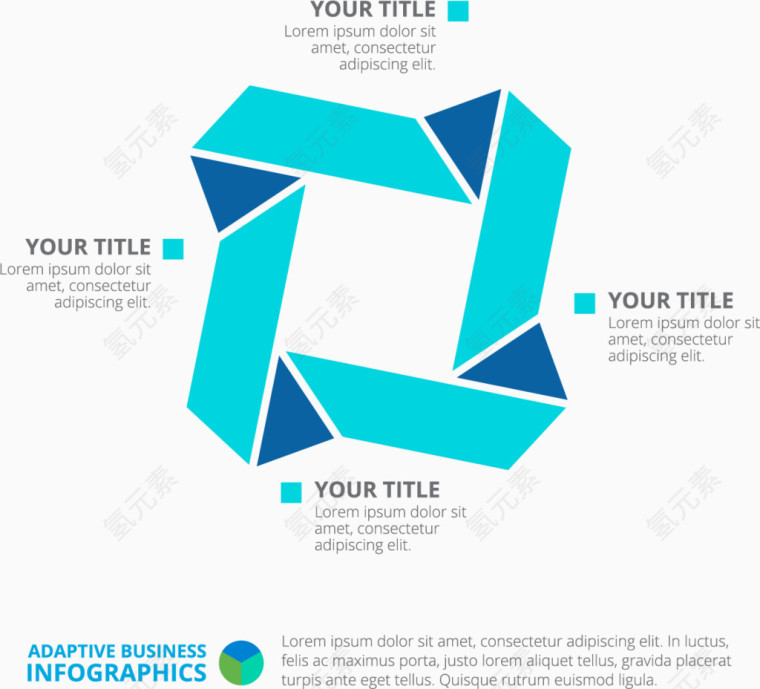 折角四边形信息图表
