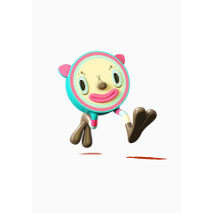 创意立体奔跑小人