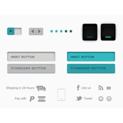 蓝色用户界面UI