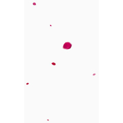 红色简约花瓣飘落漂浮素材