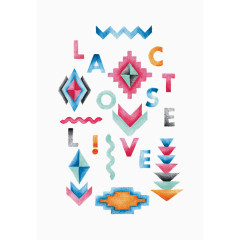 彩色几何风格插图艺术