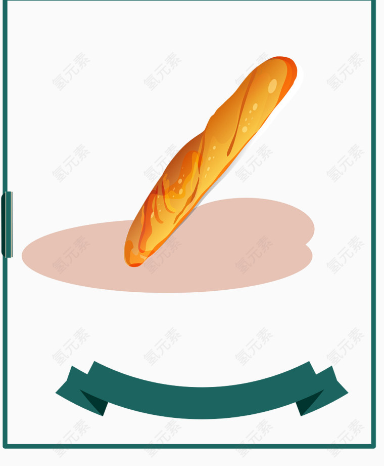 毛毛虫面包矢量