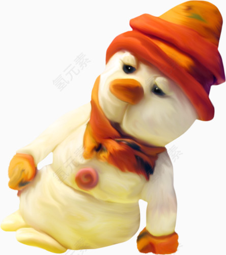 白臃肿雪人