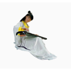 典雅温婉女子弹古筝