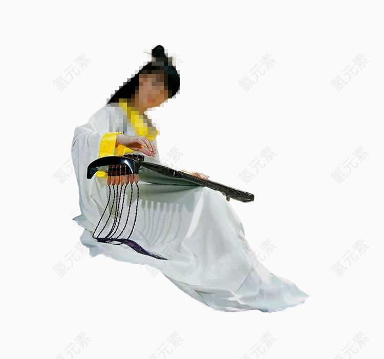典雅温婉女子弹古筝