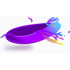 紫色电商装饰素材