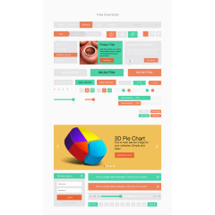 扁平网站ui套件