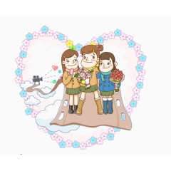 卡通可爱学生教师节