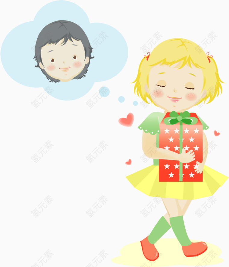 恋爱中的小女孩