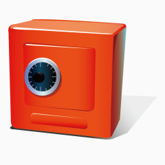 红色保险箱矢量素材