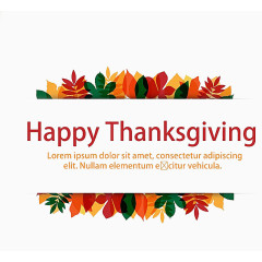 秋天树叶感恩节海报图标图片