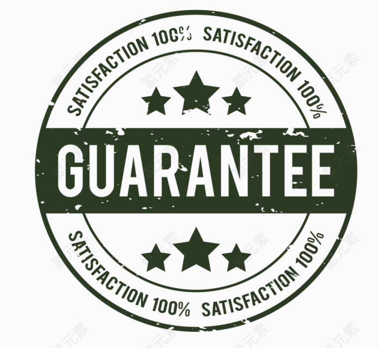 矢量圆形盖章效果