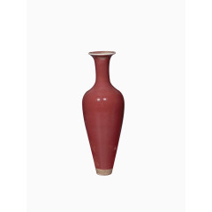 景德镇窑豇豆红釉瓶