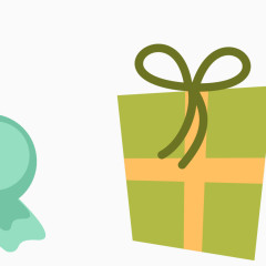 圣诞节礼盒矢量图