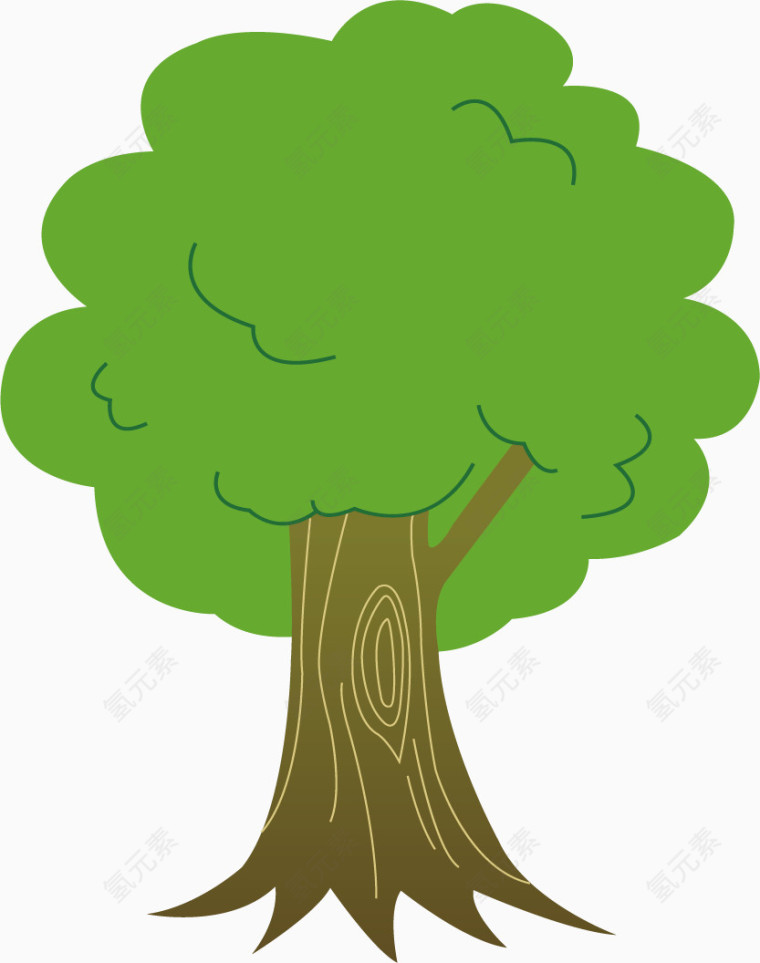 卡通树木素材