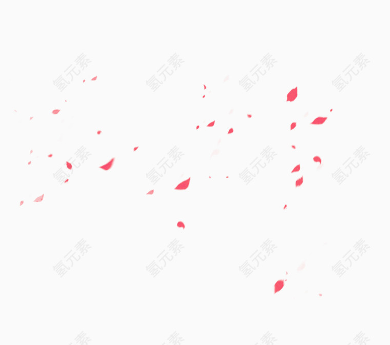 唯美粉红色花瓣创意
